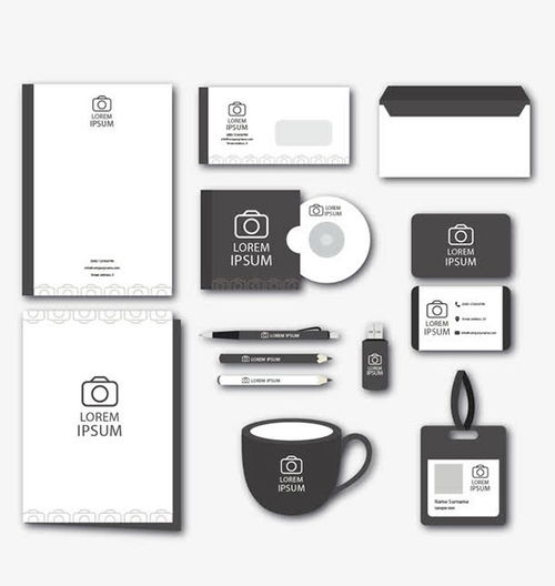 企业视觉设计模板 打造高效办公用品的形象统一之道